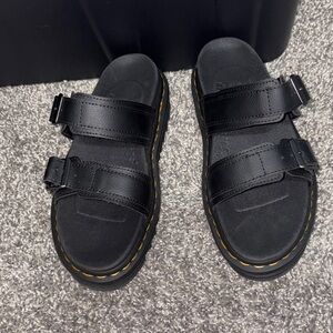 Dr. Martens Black Espadrille Sandals